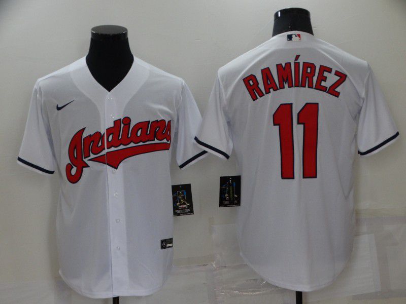 Men Cleveland Indians #11 Ramirez White Game 2022 Nike MLB Jersey->tampa bay rays->MLB Jersey